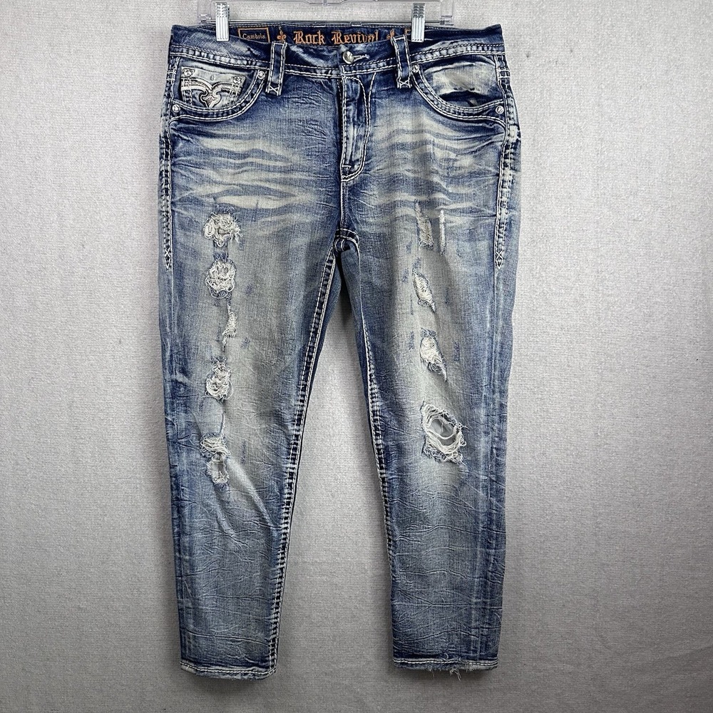 Rock Revival Cambria Easy Ankle Skinny 31 Women's Denim Jeans